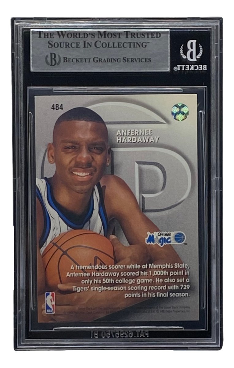 Penny Hardaway Autographed Orlando Magic 1993-94 Upper Deck #484 BAS Basketball Card - PSA Slabbed, Collectible Memorabilia for NBA Fans & Sports Enthusiasts