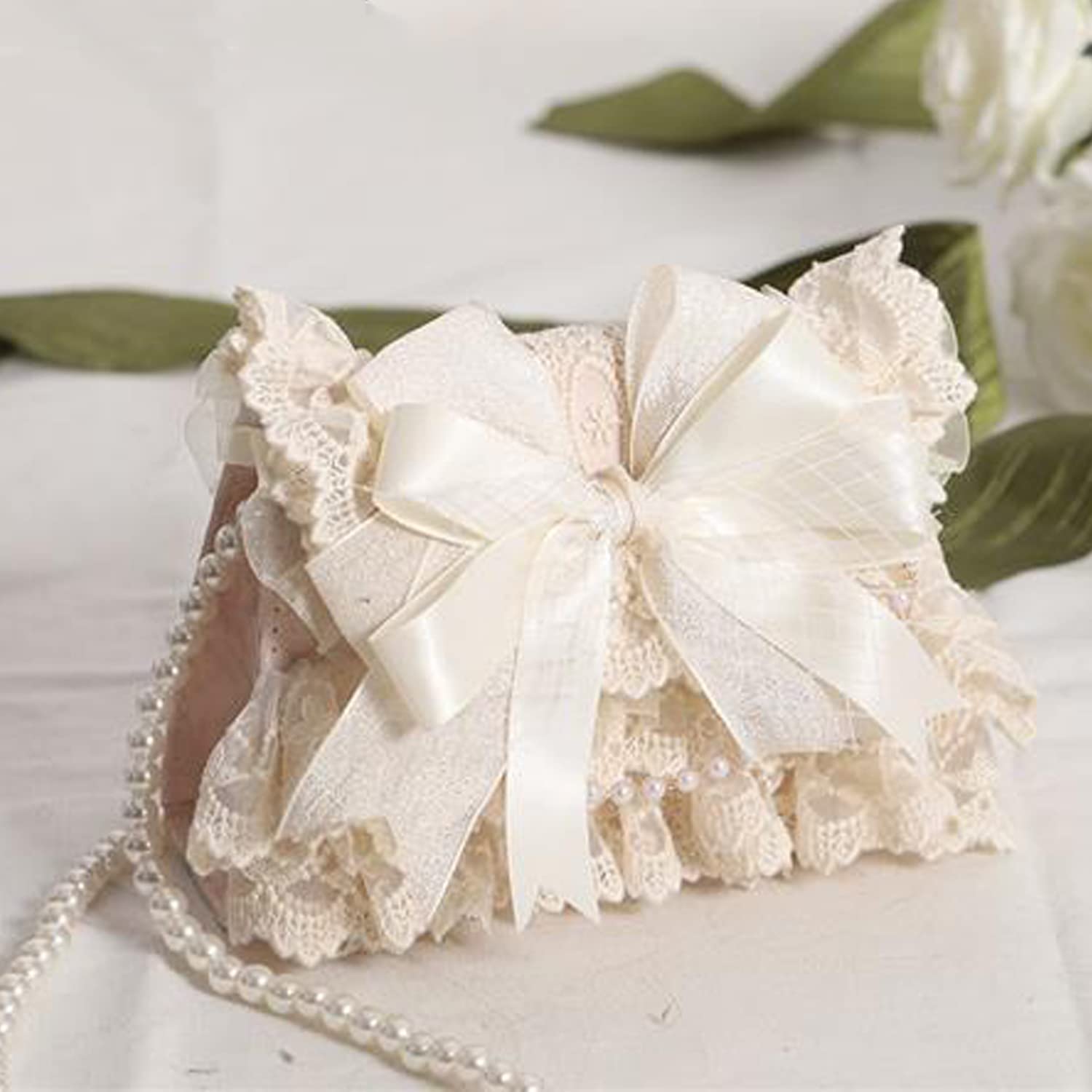 JIAJIA B01 Women's Envelope Clutch Purse with Tassel & Lace Flower Design - Elegant Wedding, Evening & Party Handbag for Special Occasions