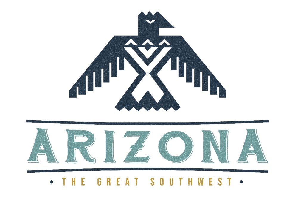 Signed Tribal Inspired Eagle 87311 Art Print - 24x36 Southwest Wall Decor Poster | Arizona Native American Home & Office Decoration