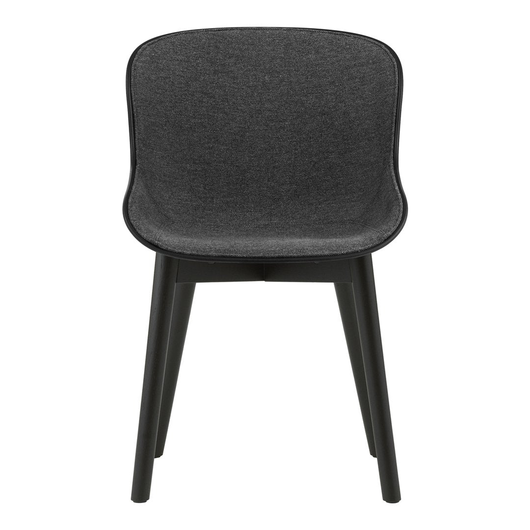 Hyg Side Chair with Wood Base and Front Upholstery - Modern Dining Room & Office Accent Chair for Home Decor