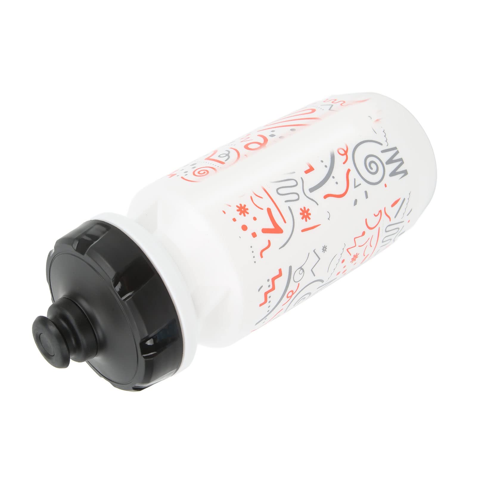BORDSTRACT 550ml/18oz Sports Water Bottle - Leak Proof, BPA Free Squeeze Bottle for Cycling, Gym, Hiking & Travel - Athletic Design (White) | Perfect for Workouts, Outdoor Adventures & Daily Hydration