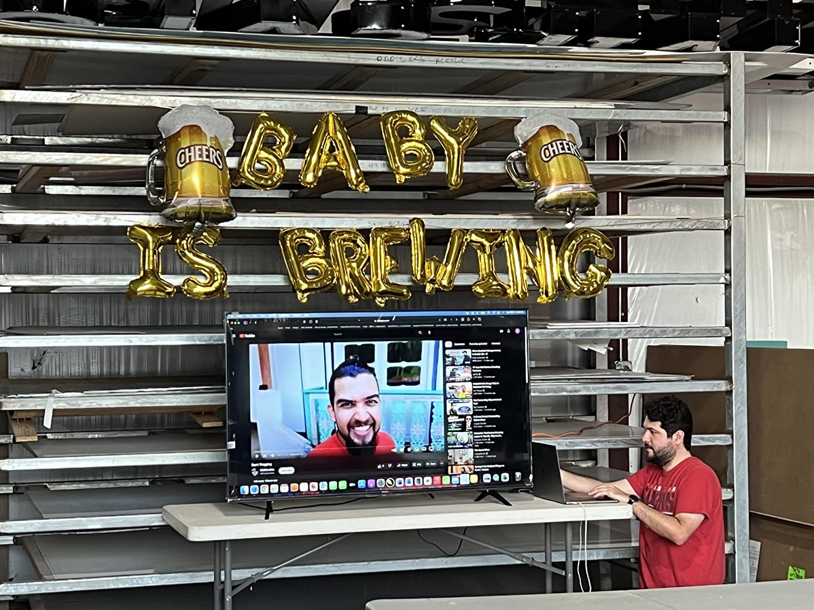 JeVenis Baby Brewing Balloons & Banner Set - Gender Reveal & Baby Shower Decorations for Gender Announcement Parties, Nursery Decor, and Special Celebrations