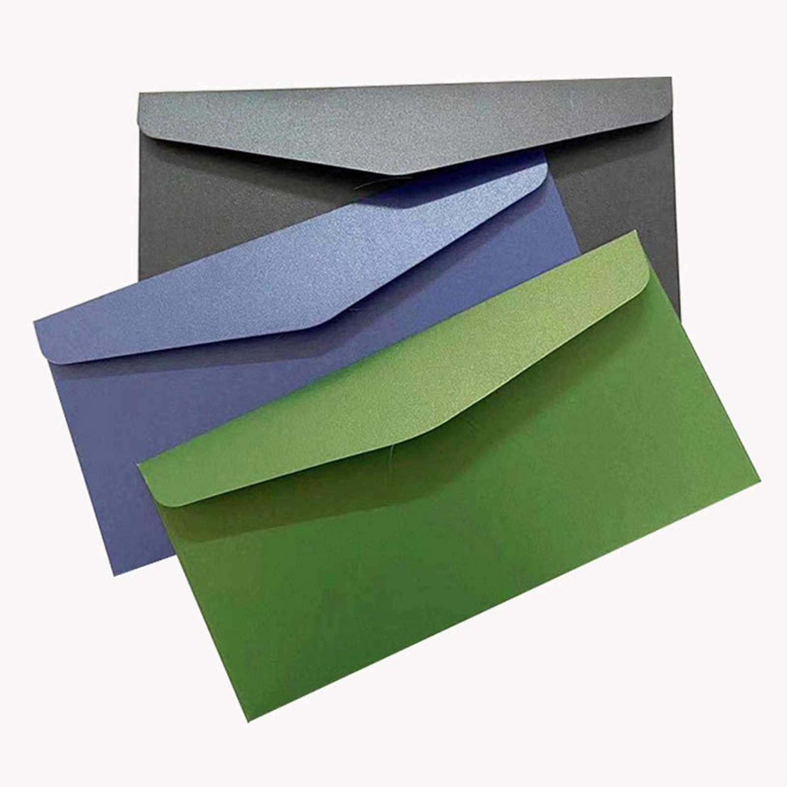 60 PCS Metallic Colorful Invitation Envelopes 8.7x4.3 Inch - Gift Card & Cash Envelopes for Weddings, Parties, Greeting Cards and Money Gifts (60 Pack)
