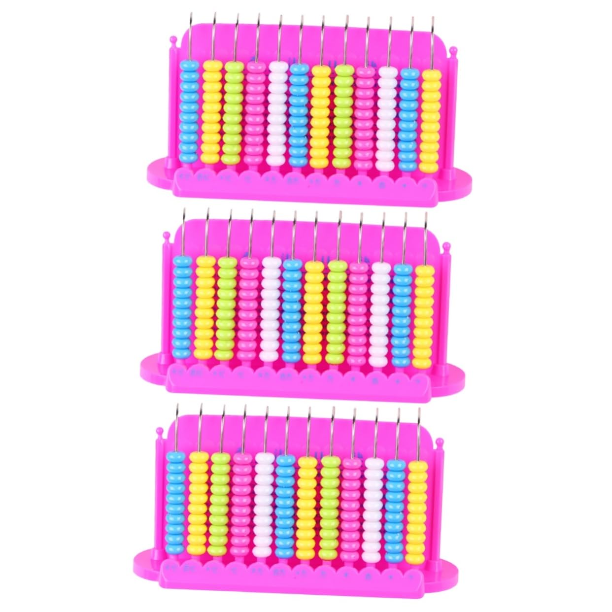 iFundom 3-Piece Abacus Counting Tool Set - Math Learning & Early Education Toy for Kids, Brain Development Tool, Plastic Abacus for Children - Perfect for Homeschooling, Classroom & Montessori Learning Activities