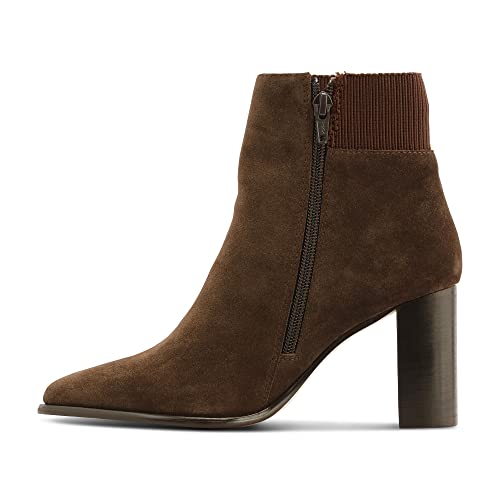 JATAREA Women's Leather Ankle Boots & Booties - Stylish & Comfortable for Fall, Winter, Office & Casual Outfits