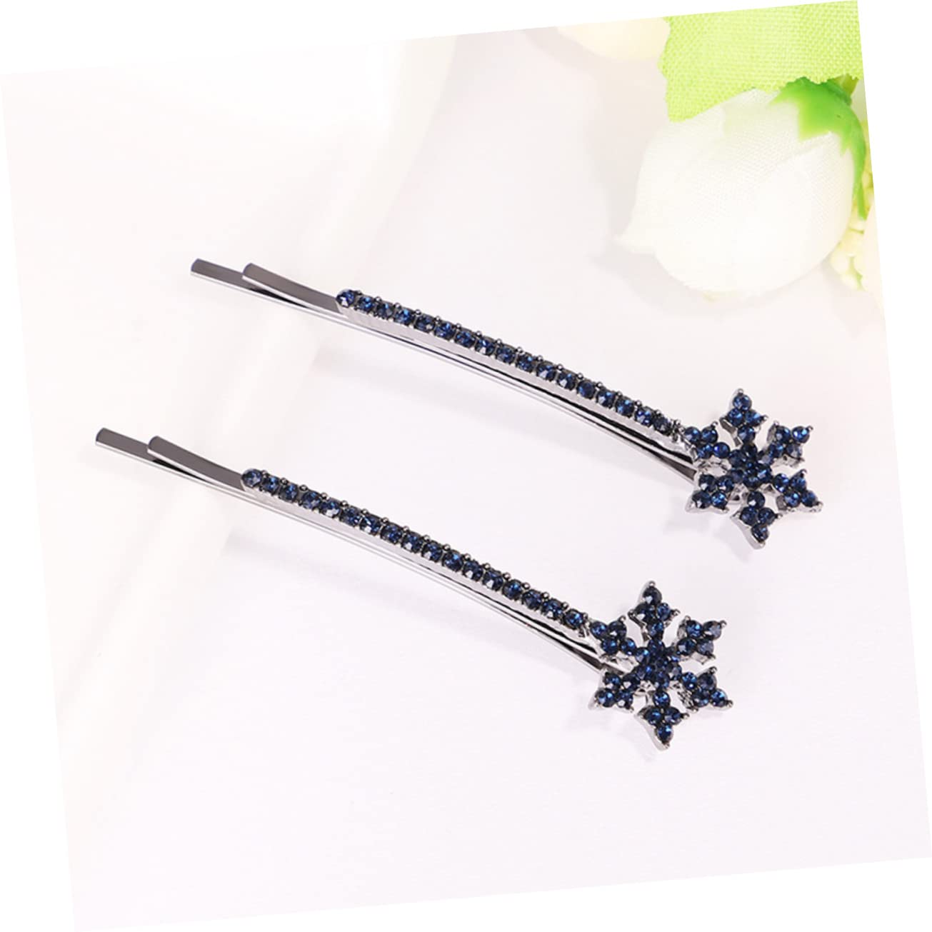 Beaupretty 16 Pcs Winter Snowflake Hair Clips - Decorative Hair Barrettes & Bobby Pins for Women, Christmas Holiday Hair Accessories (Alloy Cymbidium Design) - Perfect for Parties, Weddings & Festive Occasions