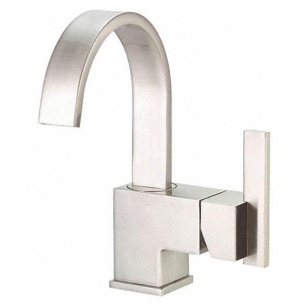 Danze Sirius Brushed Nickel Single Handle Centerset Bathroom Faucet - Modern Water-Saving Design for Bathroom Sink, Vanity, and Powder Room (ADA Compliant) - Perfect for Home, Hotel, and Commercial Use