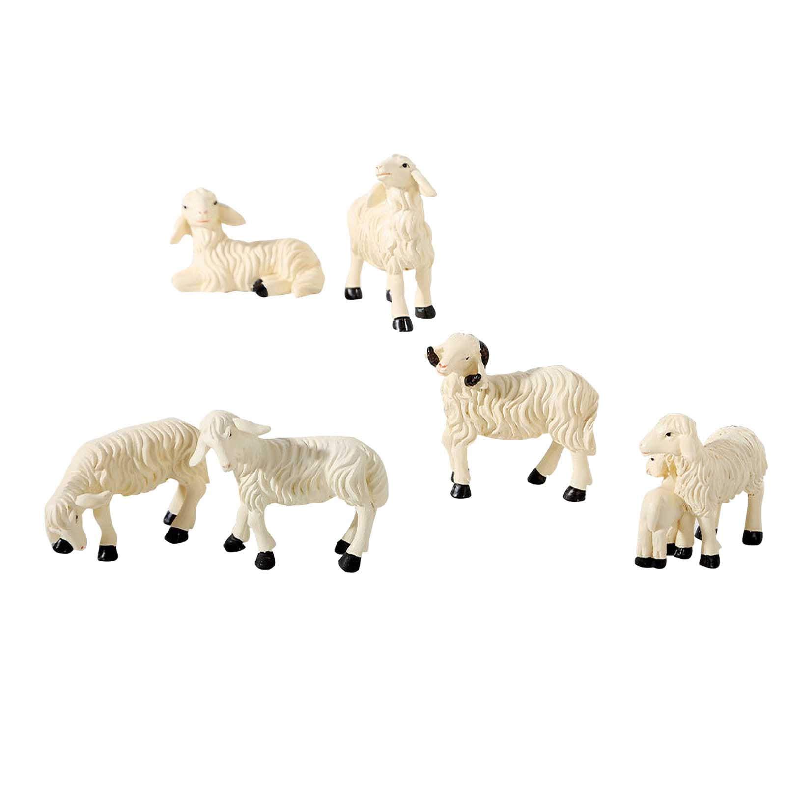 Lamb Flower Crafts Garden Resin Decorations - Handmade Flower Pot & Bonsai Decor with Hanging Giant Christmas Ornaments for Tree - Perfect for Home, Garden, and Holiday Decor