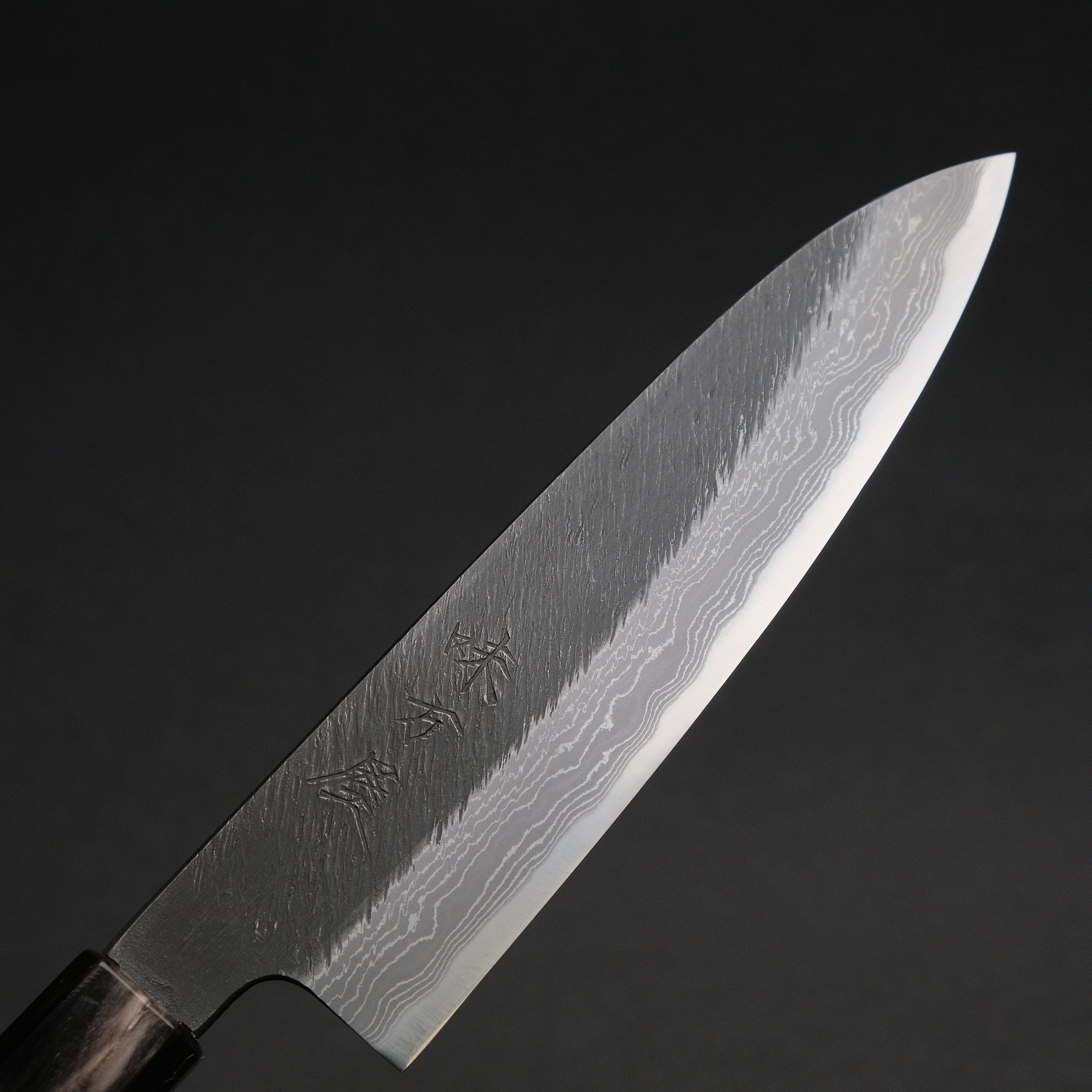 Premium Ajikataya White #2 Matsuba Damascus Petty Knife 150mm - Olive Wood & Buffalo Horn Handle - Japanese Kitchen Knife for Slicing, Peeling & Precision Cutting - Perfect for Chefs & Home Cooking