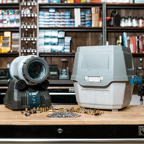 Frankford Arsenal Rotary Tumbler Lite Essentials Kit - Reloading Case Cleaning System for Brass Polishing | Perfect for Ammo Reloading, Gun Cleaning & Shooting Range Prep