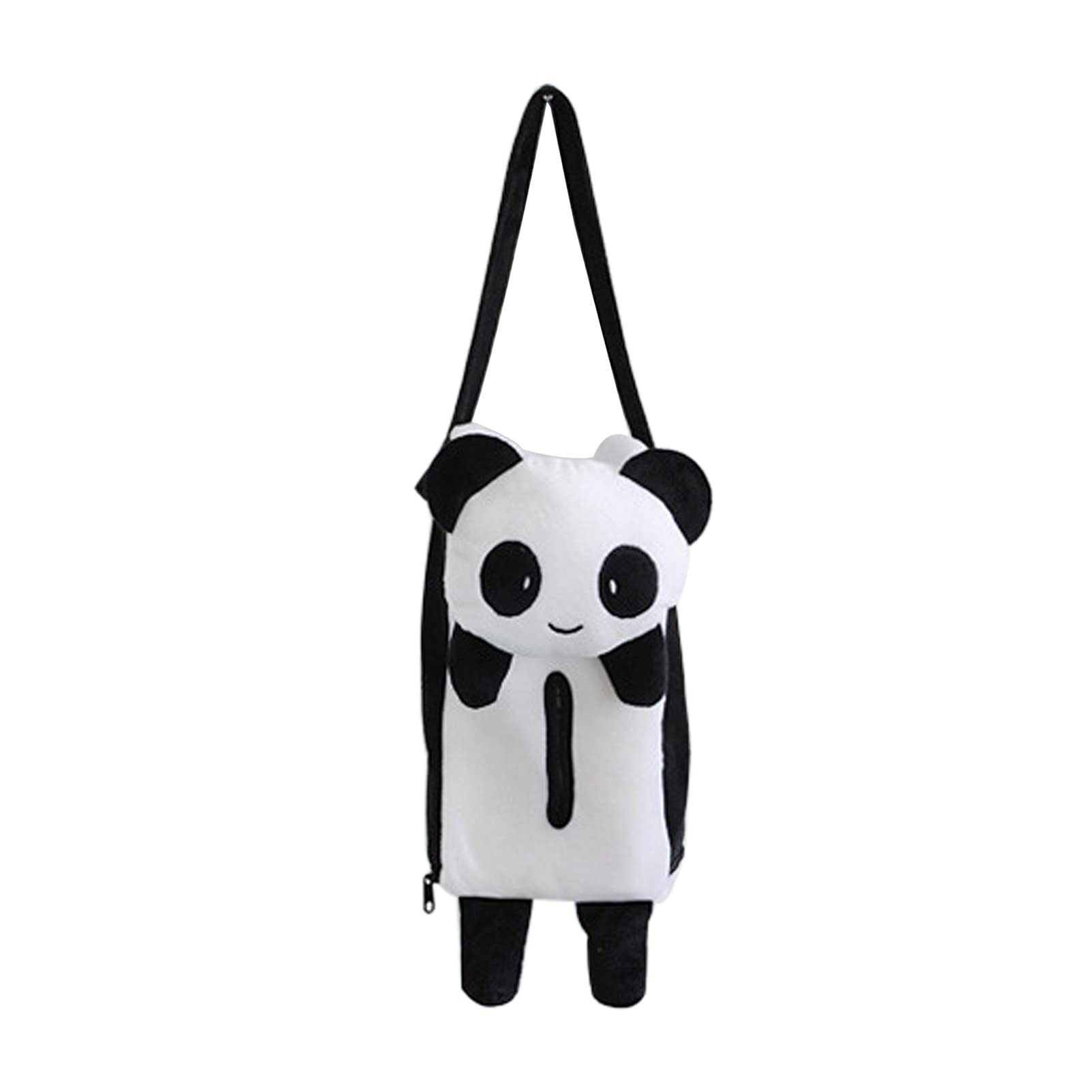 Cute Car Tissue Box Holder - Soft Hanging PP Cotton Portable Tissue Dispenser with Strap for Auto, SUV, Truck | Perfect for Road Trips, Daily Commute & Family Travel