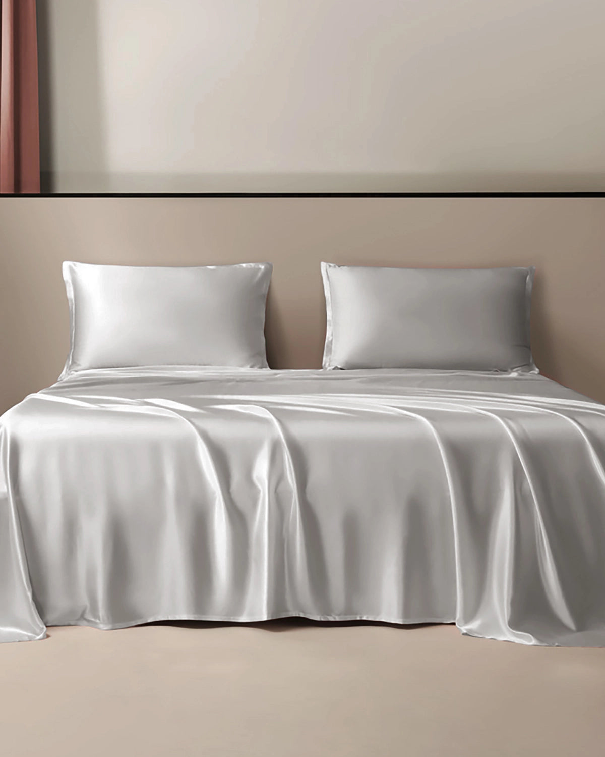 25 Momme 100% Pure Mulberry Silk Flat Sheet - Queen Size Luxury Bedding for Soft & Breathable Sleep - Perfect for Hot Sleepers & Sensitive Skin