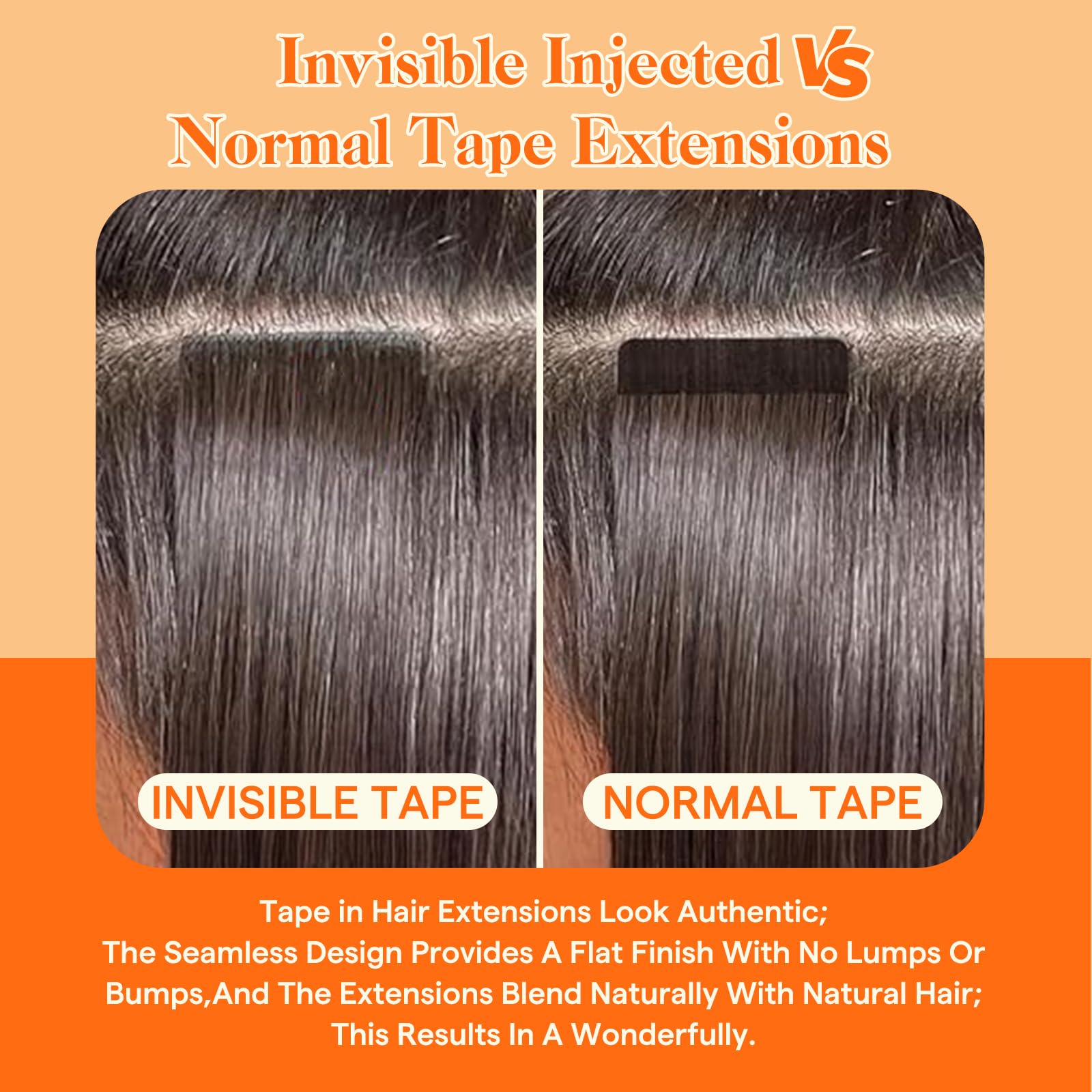 Full Shine Virgin Tape-in Hair Extensions 18 Inch - Double Sided Invisible Tape Extensions for Blonde & Brown Balayage - 100% Human Remy Hair - 25g (10 Pieces) - Perfect for Daily Wear, Parties & Special Occasions