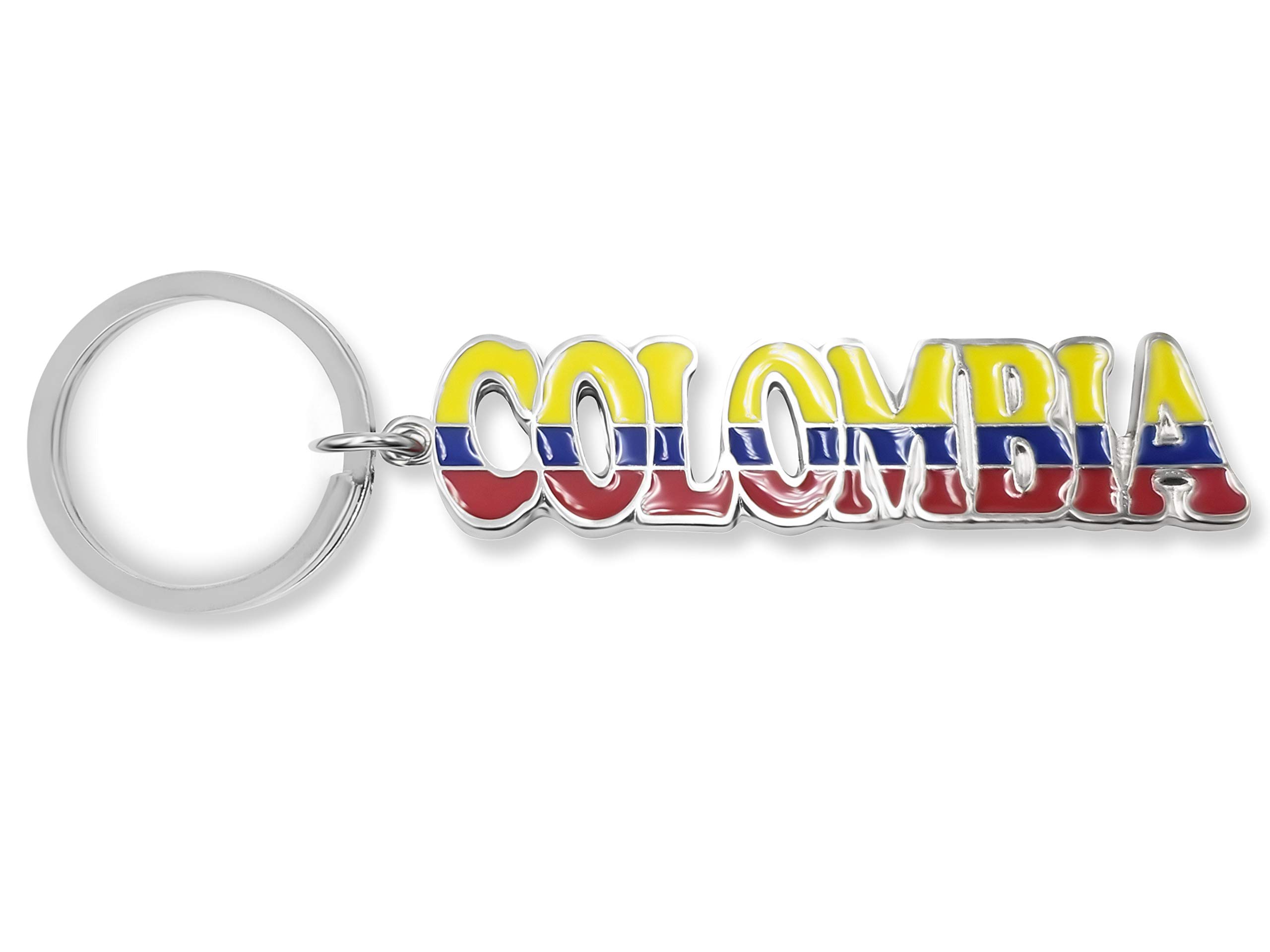Colombia Flag Keychains - Durable & Stylish Souvenirs for Travel, Gifts, and Backpacks