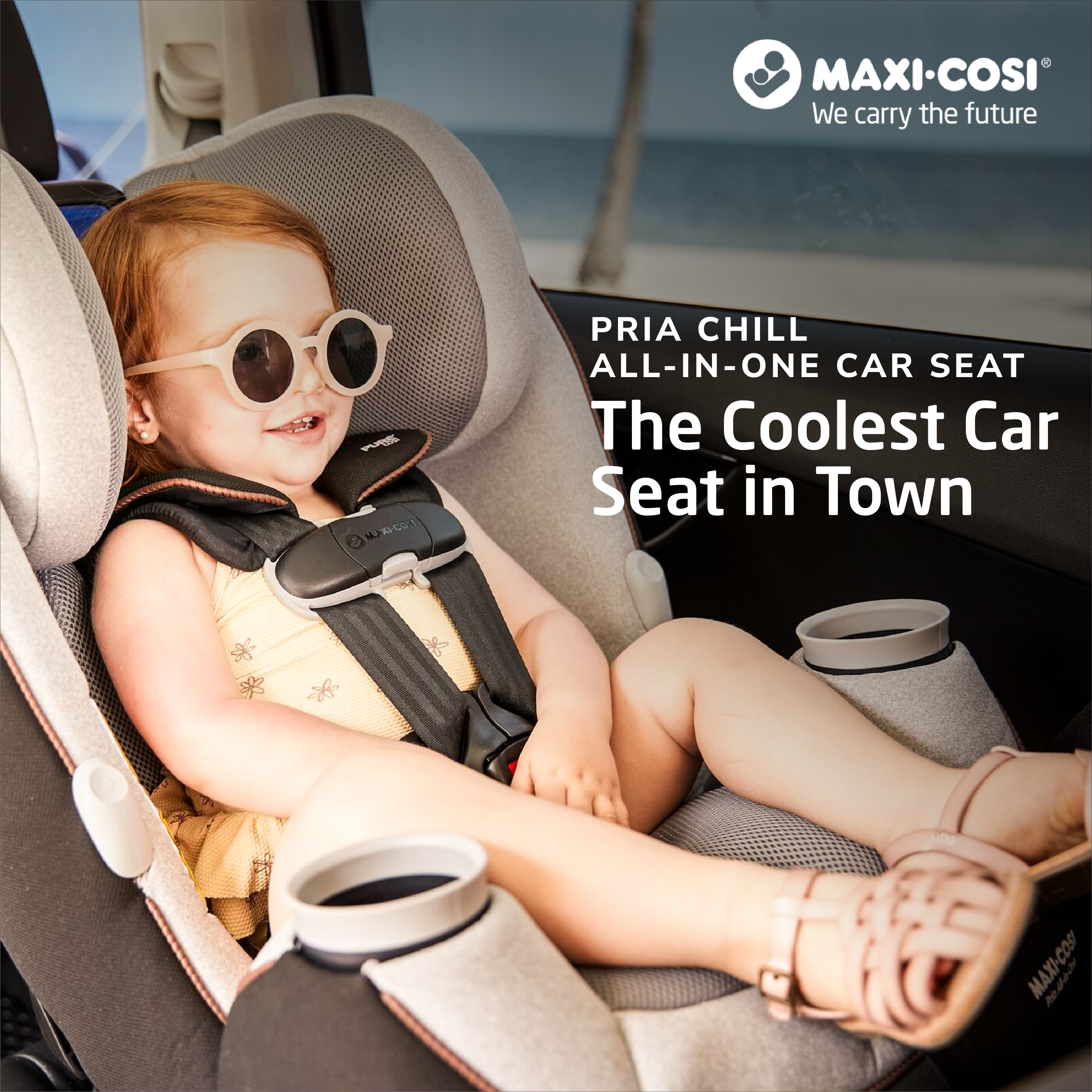 Maxi Cosi Pria Chill All-in-One Convertible Car Seat for Babies & Toddlers - Safe, Comfortable & Easy to Install - Perfect for Travel, Daily Commutes & Family Road Trips