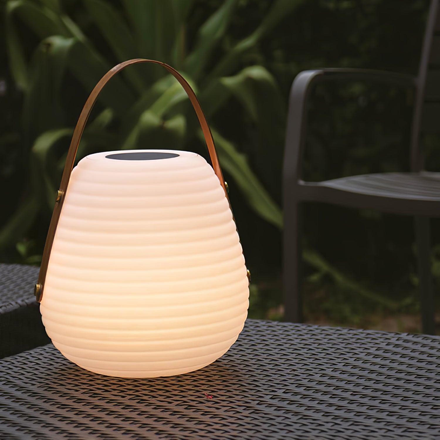 Beehive Lantern Outdoor Solar Light - Waterproof Hanging Garden Decoration for Patio, Yard, and Porch | Perfect for Camping, Parties, and Backyard Decor