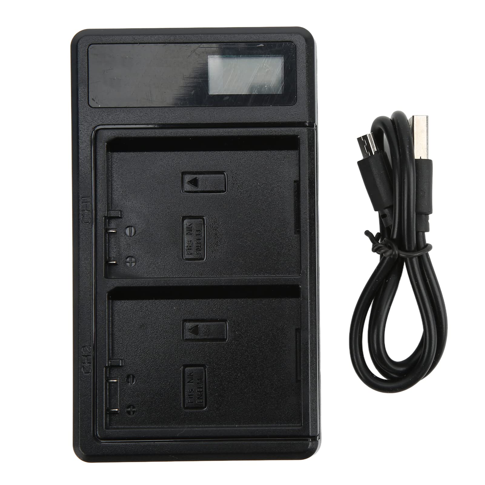 Vbestlife USB Type C Dual Battery Charger with Multi Protection for Nikon EN-EL14 Battery - 5V 2A 10W Fast Charging - Perfect for Travel & Professional Photography