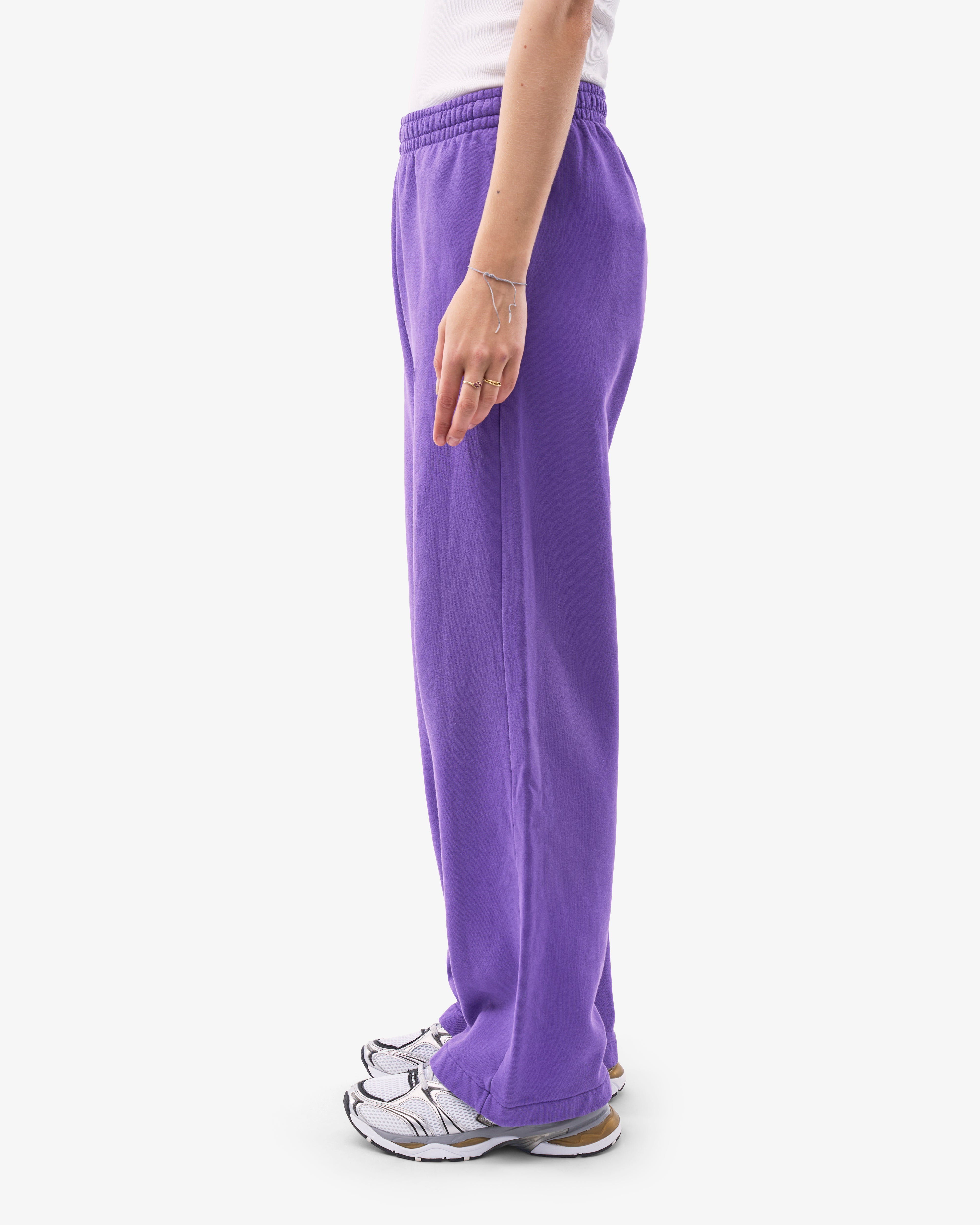 Organic Straight Leg Sweatpants for Women - Soft & Comfortable Ultra Violet Lounge Pants - Perfect for Yoga, Running, Gym & Relaxing at Home