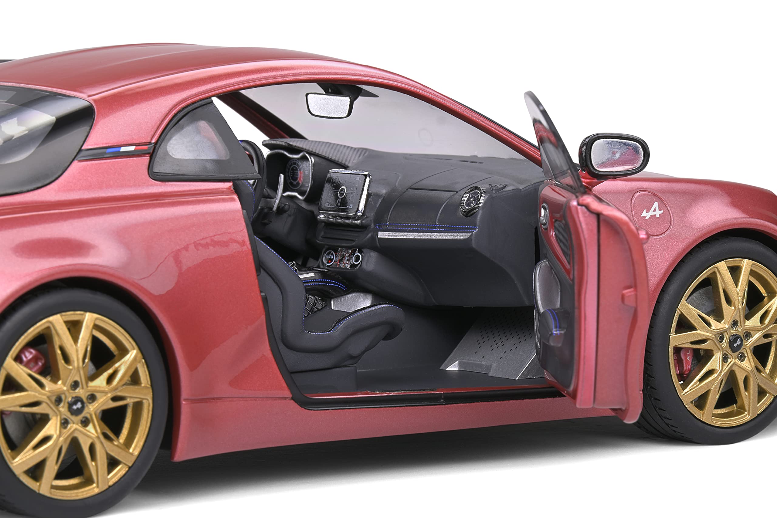 1:18 Scale 2020 Alpine A110 Pure Diecast Model Car - Rose Pink Collectible for Display & Racing Enthusiasts