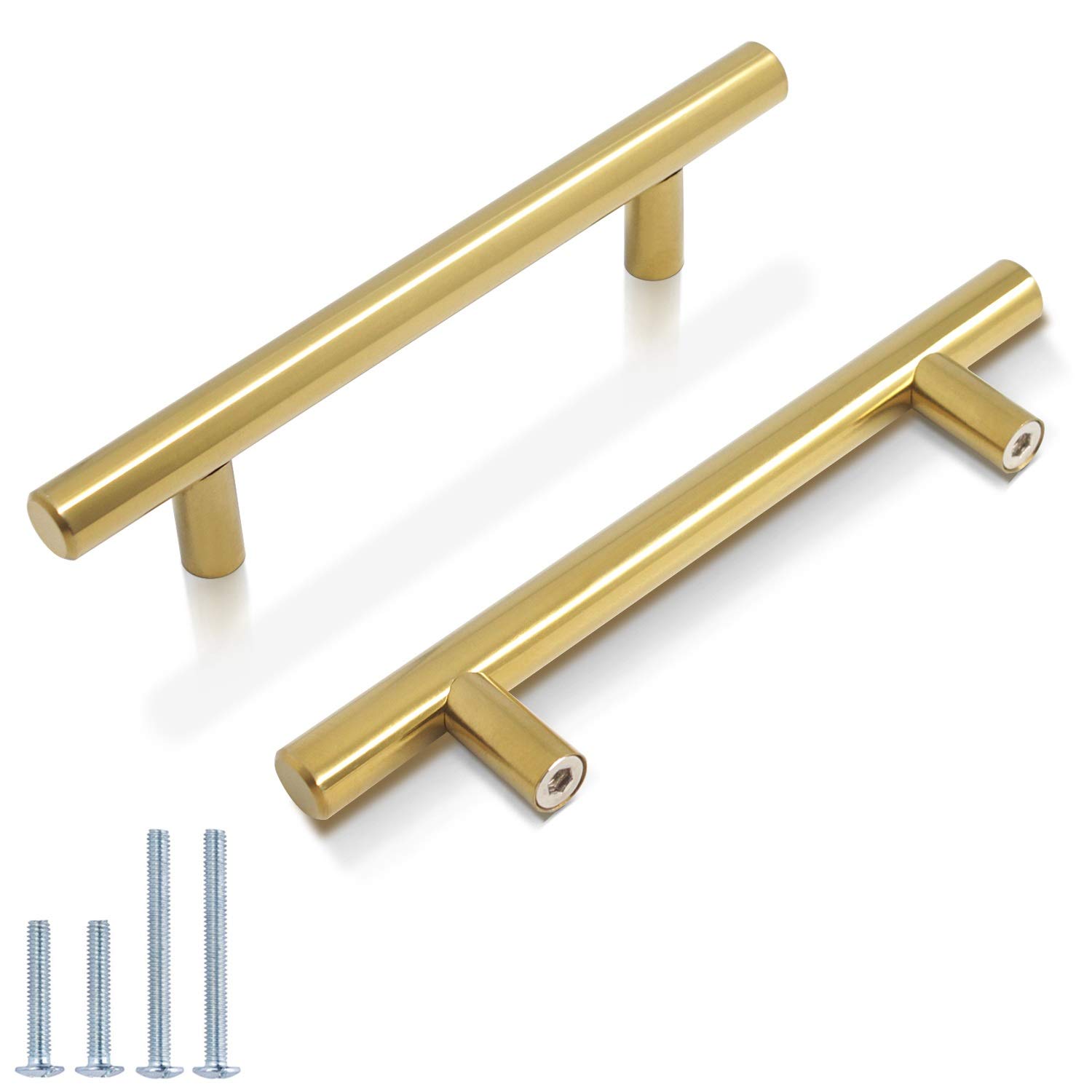 Gold Cabinet Pulls 3-3/4