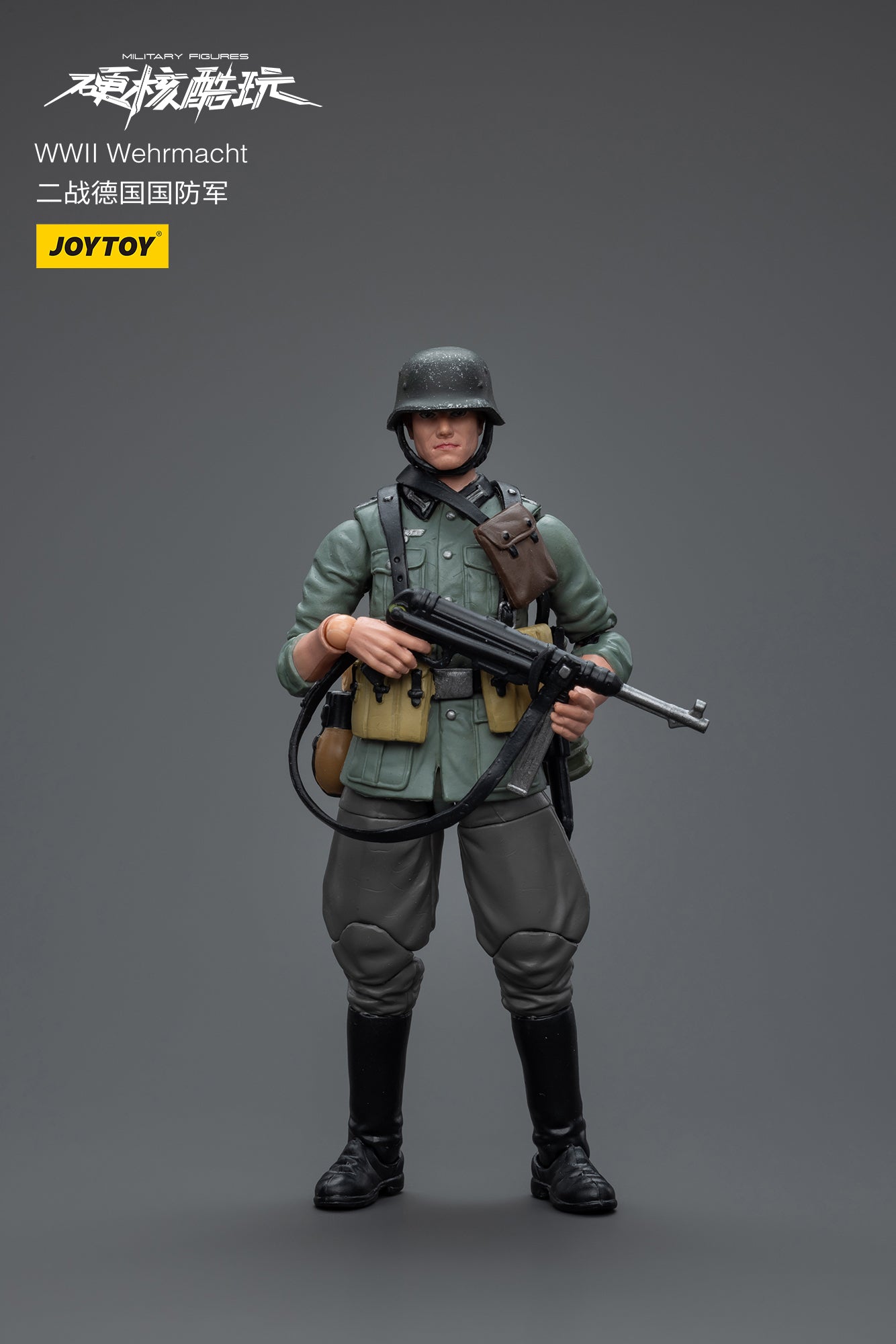 1/18 JOYTOY 3.75 Inch WWII Military Action Figures - German Wehrmacht, Soviet Red Army & US Army Soldiers - Collectible Toy Soldiers for War Games, Dioramas & Display