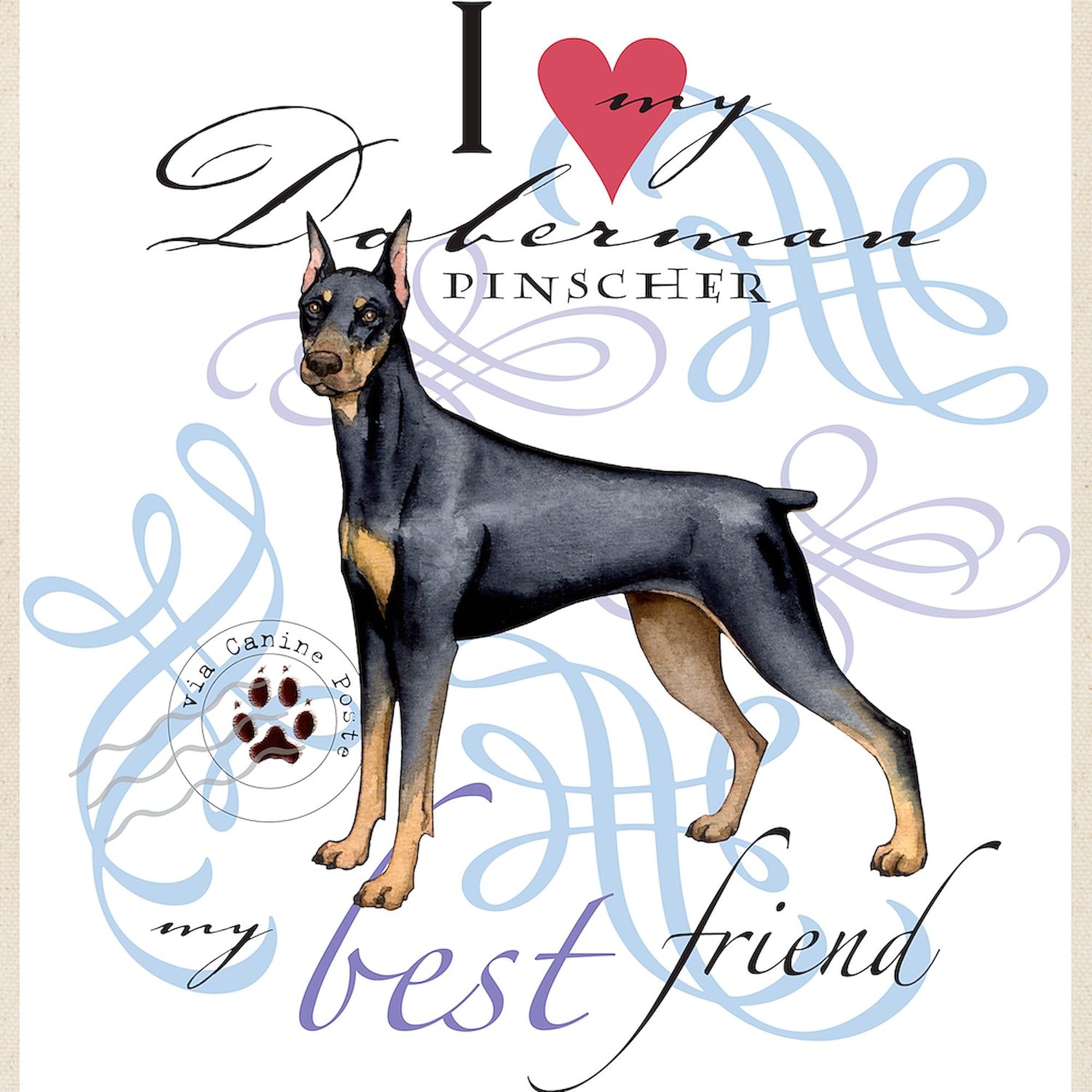 Doberman Pinscher Tote Bag - Natural Canvas Reusable Shopping Bag for Groceries, Beach & Everyday Use | CafePress