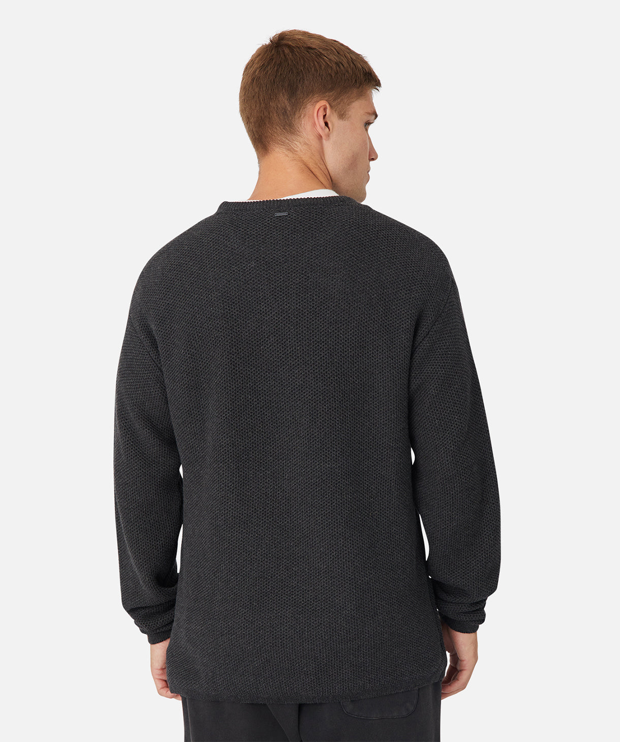 The Culver Knit Sweater - Charcoal Marle Crewneck Pullover for Men | Cozy Casual Wear for Fall & Winter