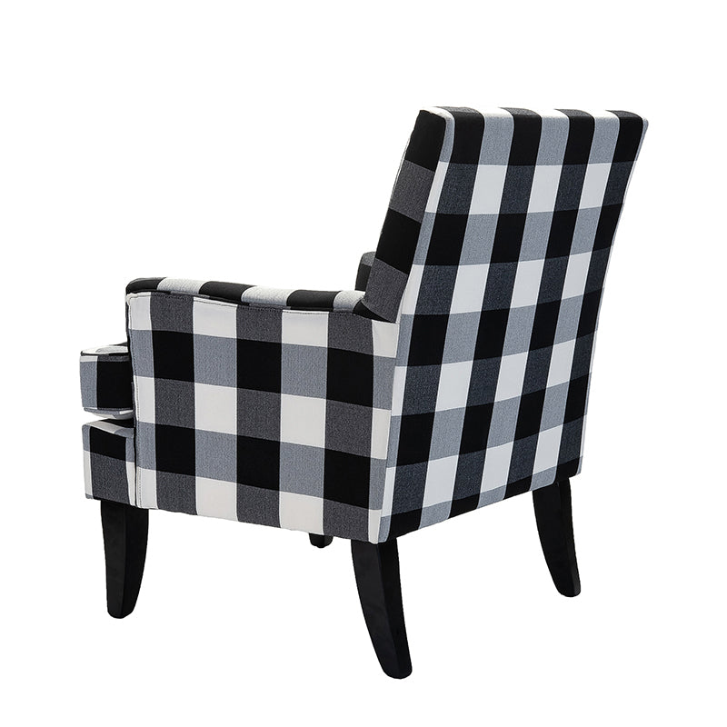 Bradley Armchair - Modern Accent Chair for Living Room, Bedroom & Office - Comfortable Upholstered Lounge Chair with Sturdy Wooden Legs - Perfect for Relaxing, Reading & Decorating Your Home