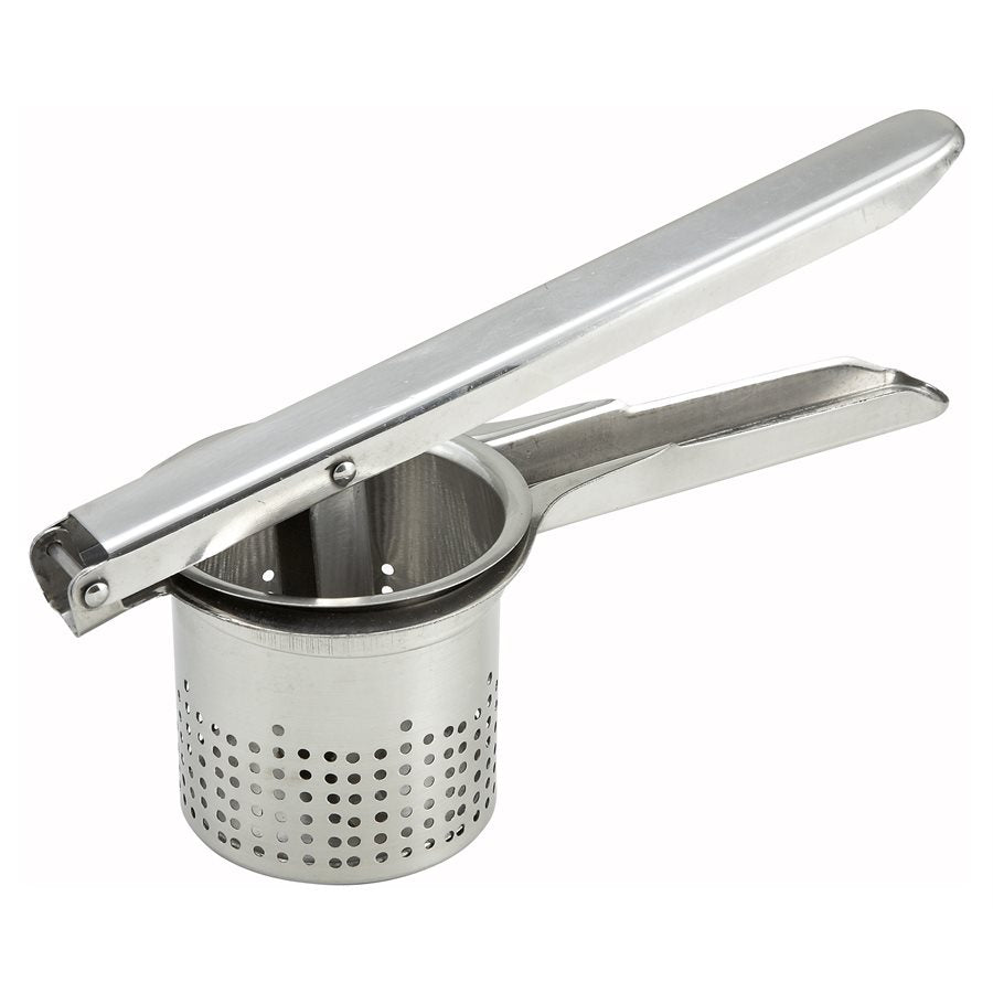 Winco 10 Economy Potato Ricer - Stainless Steel Masher for Perfect Mashed Potatoes, Baby Food & Purees | Ideal for Home Kitchens & Professional Chefs