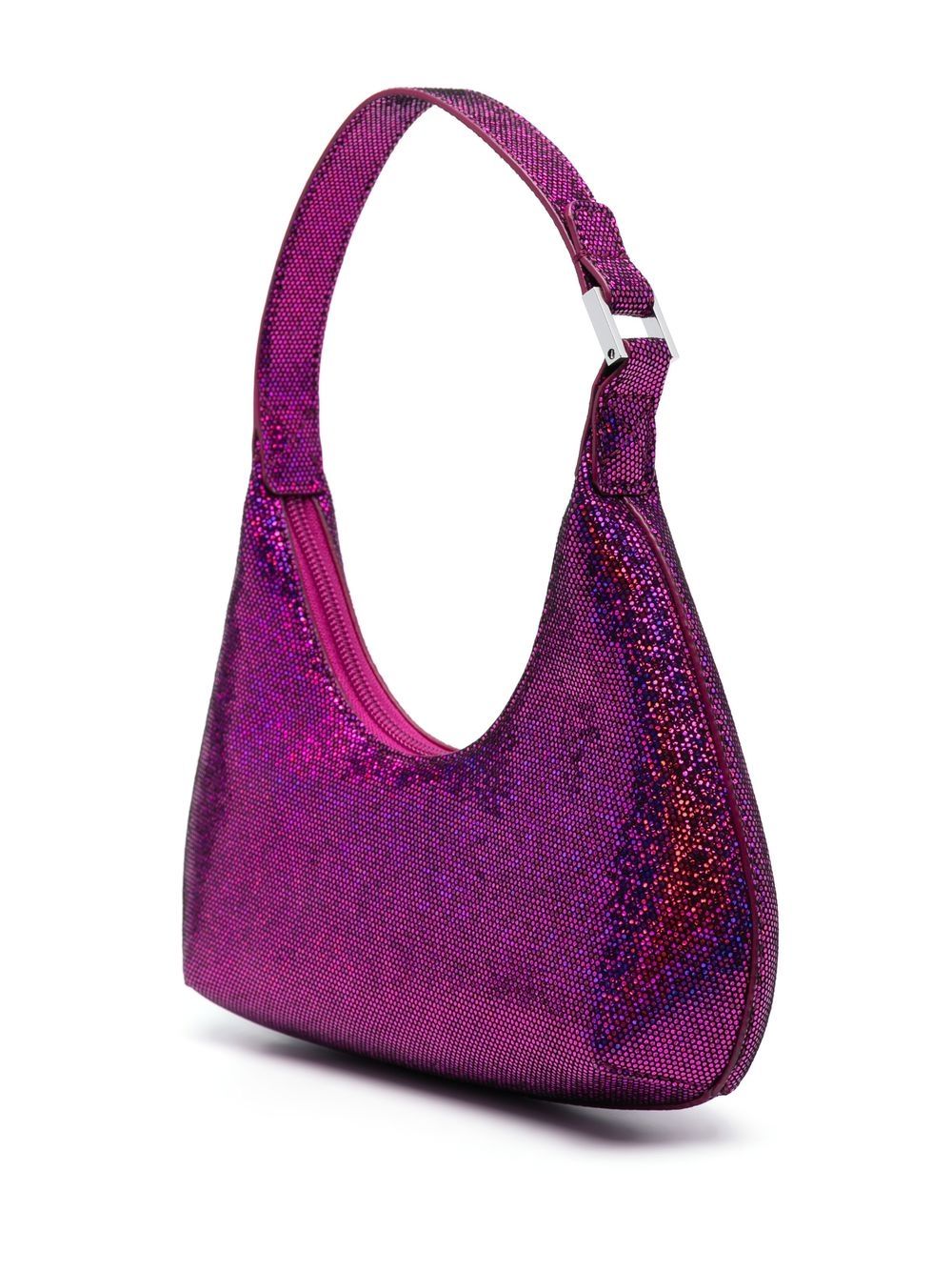 BY FAR PRE Bags for Women - Fuchsia Crossbody Bag, Luxury Vegan Leather Handbag for Everyday Use, Work, and Travel