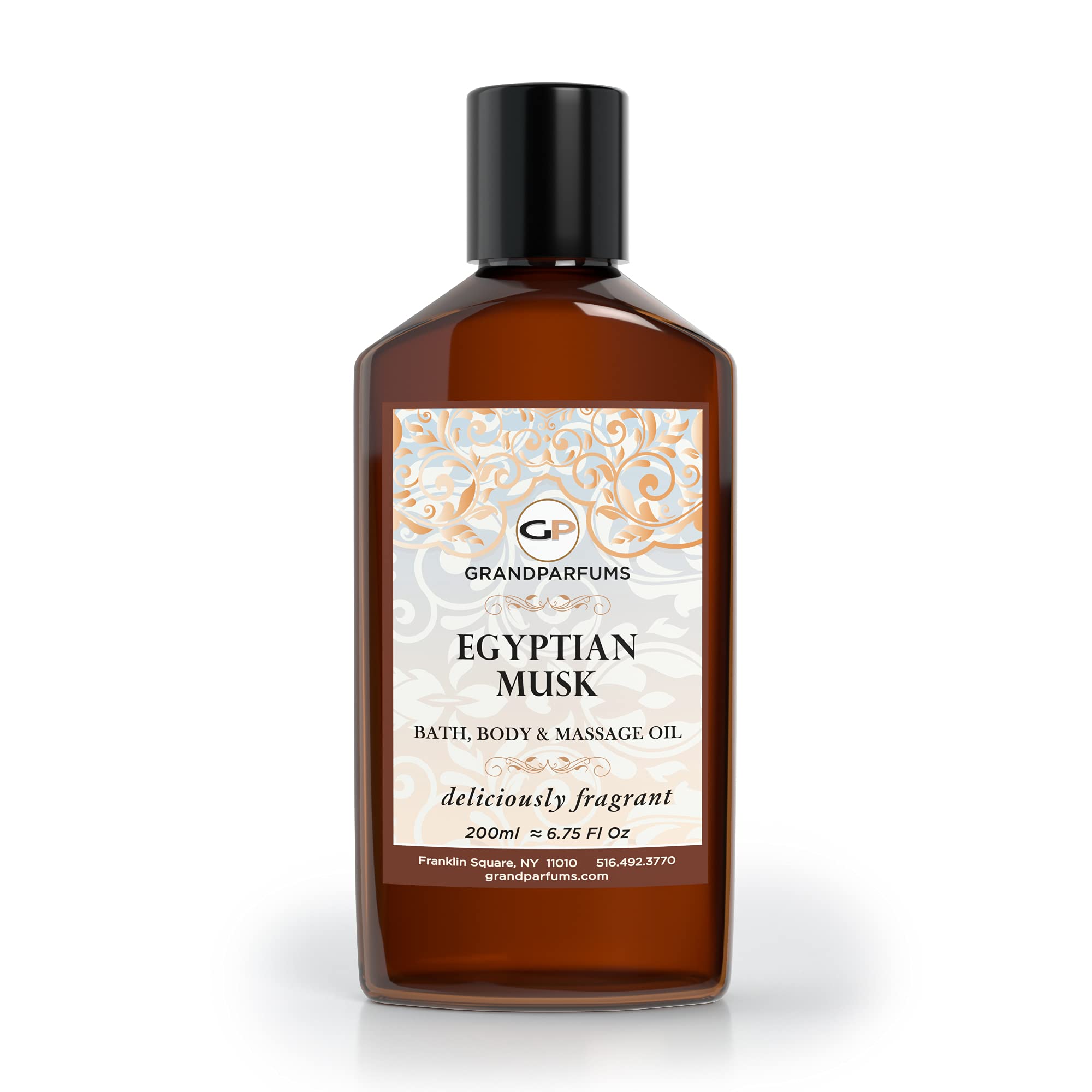 Premium Egyptian Musk Bath, Body & Massage Oil - 100% Natural Aromatherapy for Relaxation, Skin Hydration & Romantic Moments