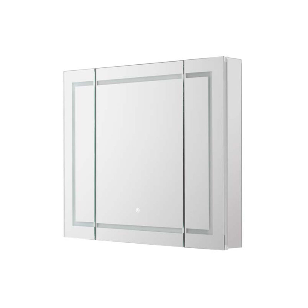 Aquadom Royale Plus 40x30 Inch LED Lighted Bathroom Medicine Cabinet - Modern Mirror Storage with Adjustable Shelves for Bathroom, Bedroom & Vanity Organization