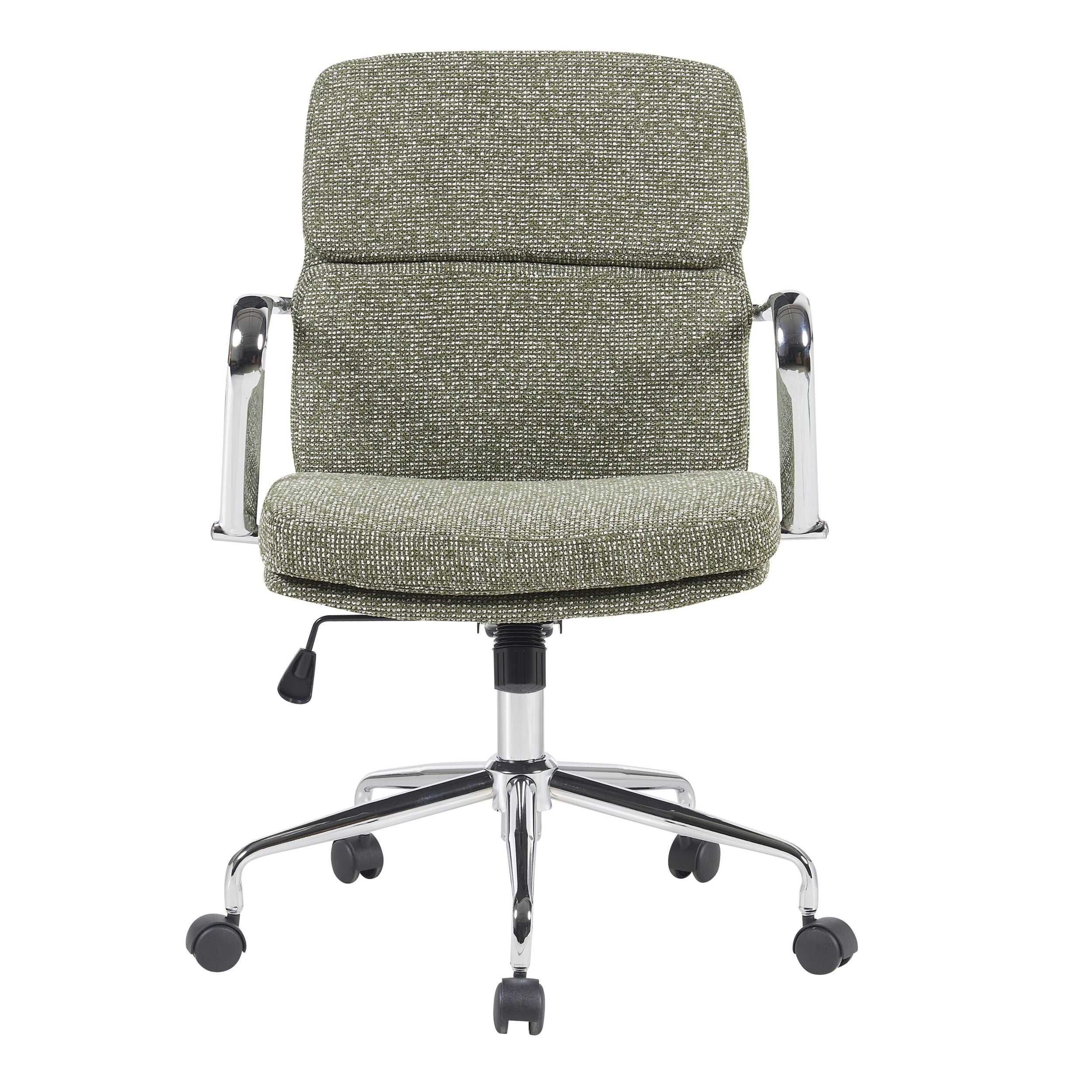 Ergonomic Green Archie Desk Chair - Adjustable Height & Lumbar Support for Home Office, Study, or Gaming - Comfortable Mesh Back & Padded Seat