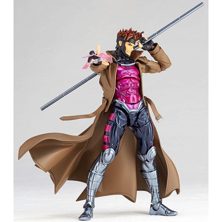 Amazing Yamaguchi Revoltech No. 012 Gambit Action Figure - Highly Articulated Collectible for Marvel X-Men Fans | Perfect for Display, Photography & Cosplay Inspiration