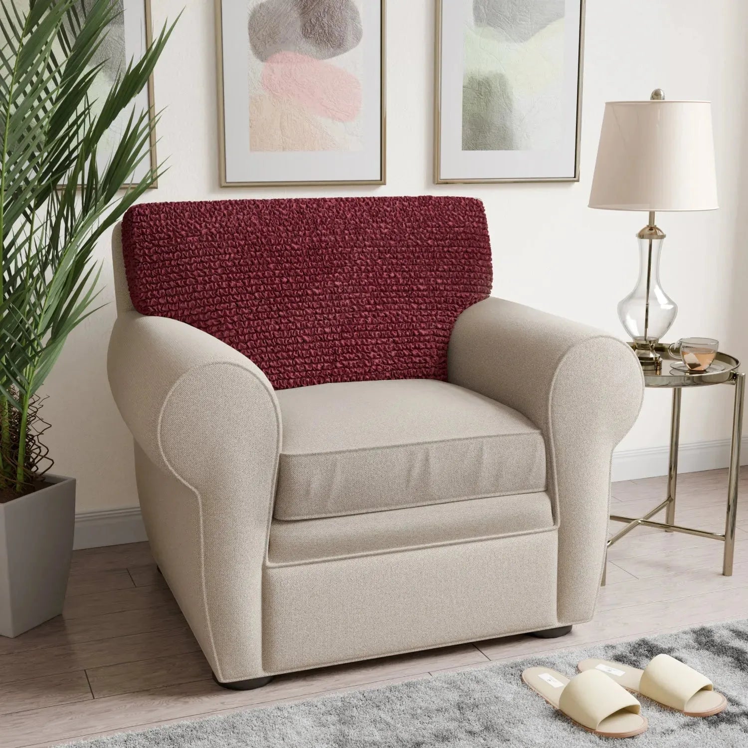 Premium Microfiber Seat Cushion Cover - Soft & Durable Sofa Chair Protector - Perfect for Living Room, Office, or Car Use