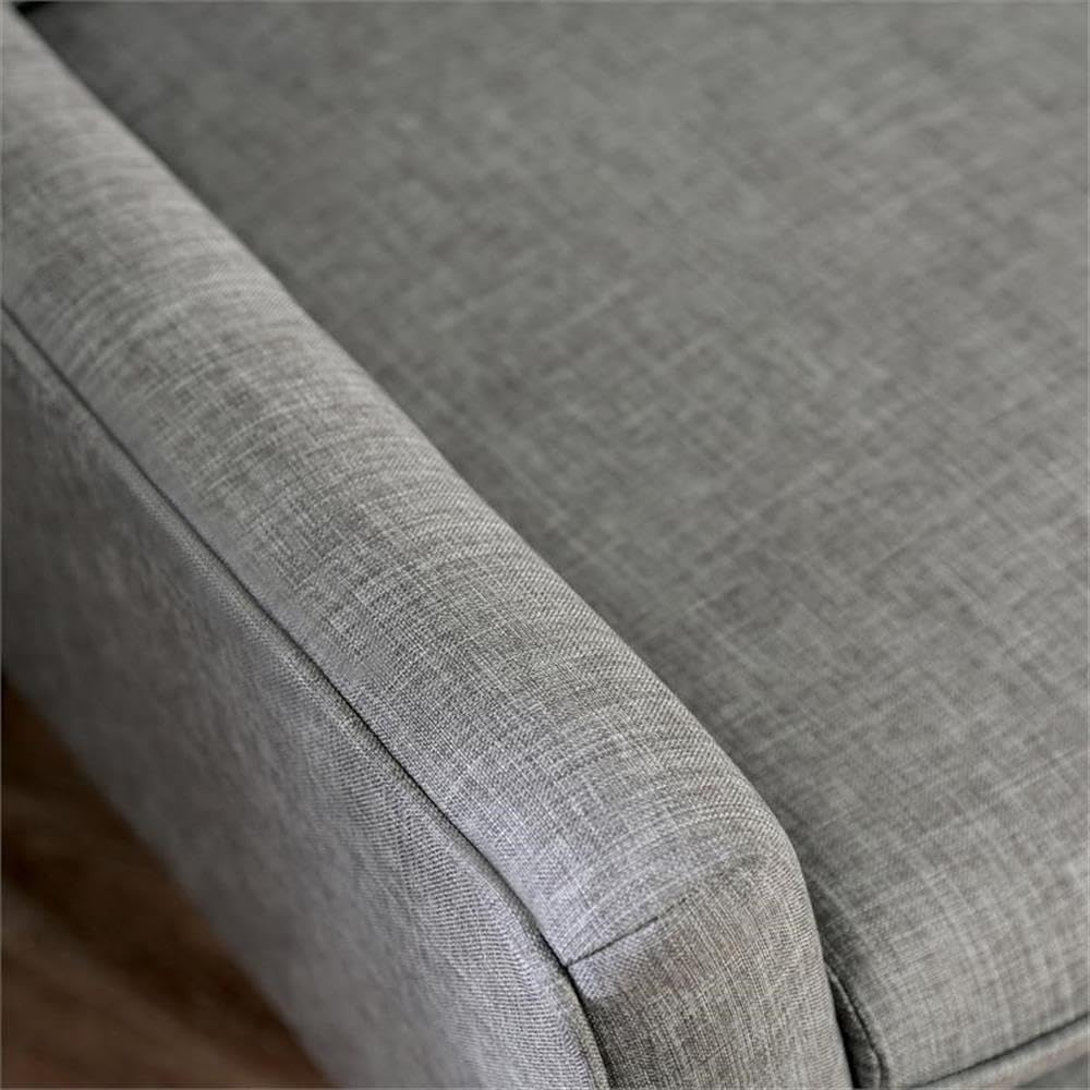 Mid-Century Modern Light Gray Fabric Tufted Accent Chair by Furniture of America - Perfect for Living Room, Bedroom & Home Office Decor