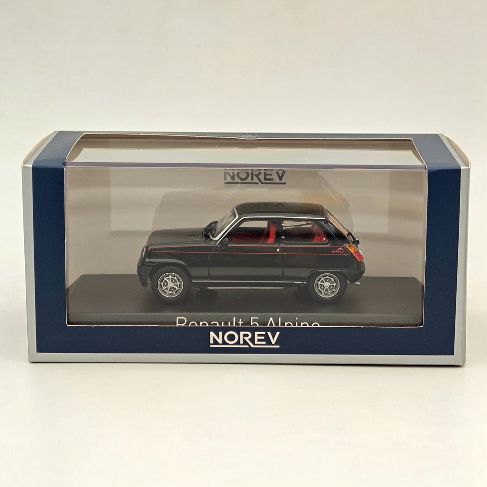 1/43 Scale Norev Renault 5 Alpine 1977 Diecast Model Car - Limited Edition Black Collector's Item for Display & Racing Enthusiasts