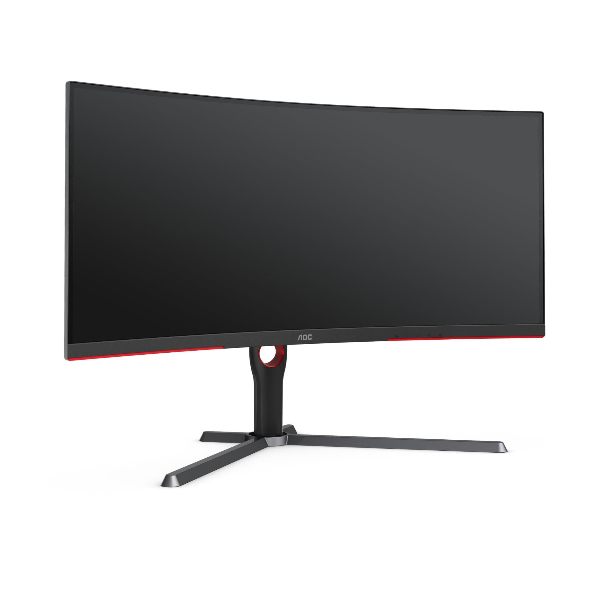 AOC CU34G3S 34 Inch WQHD 165Hz 1ms Curved Gaming Monitor - Immersive 1500R Curvature, AMD FreeSync Premium, HDR Ready for PC & Console Gaming, Home Office & Entertainment Setup