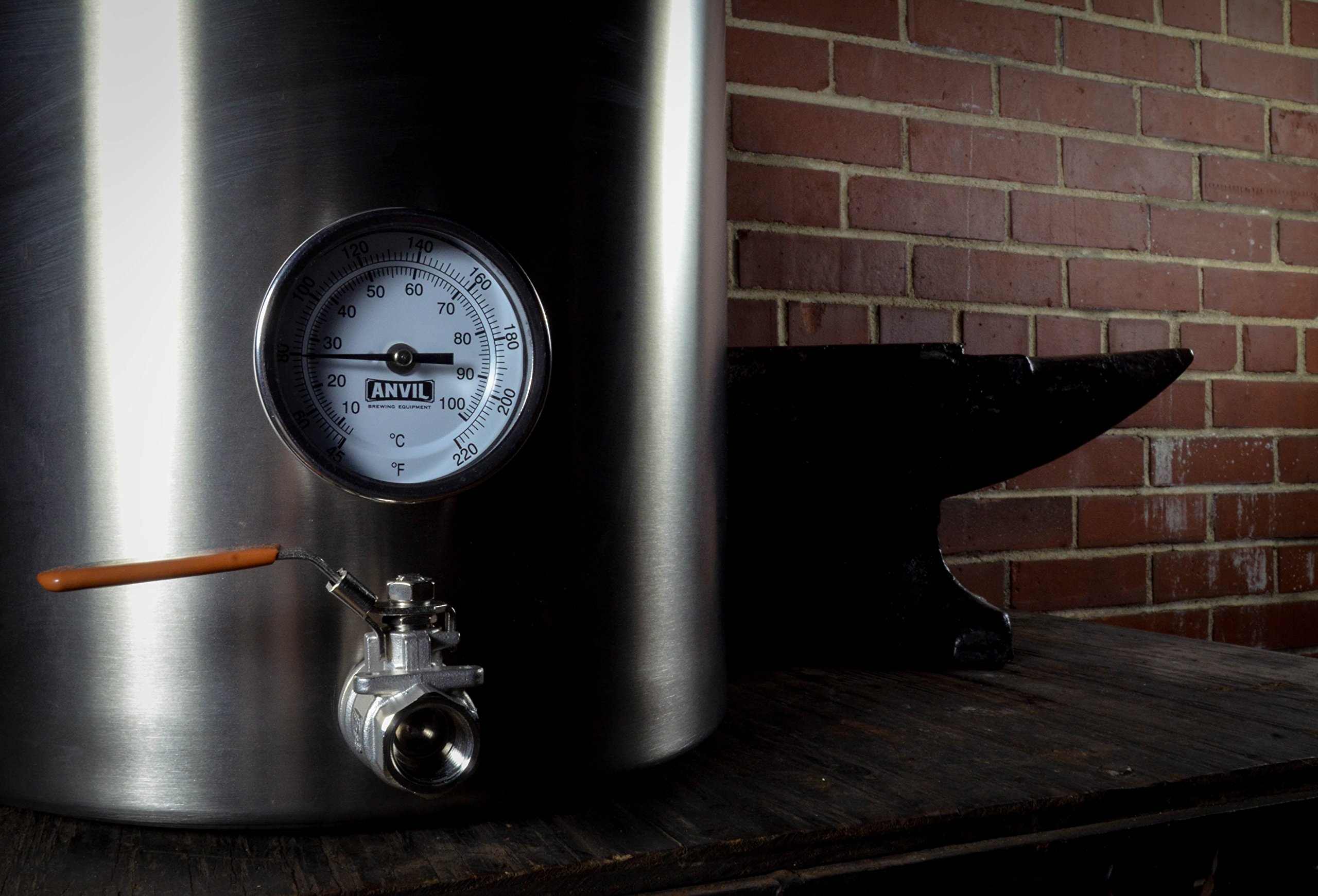ANVktle 10 Gallon Stainless Steel Brew Kettle with Lid - Home Brewing Equipment for Beer, Wort, Mead Making - Perfect for Homebrewers & Craft Beer Enthusiasts