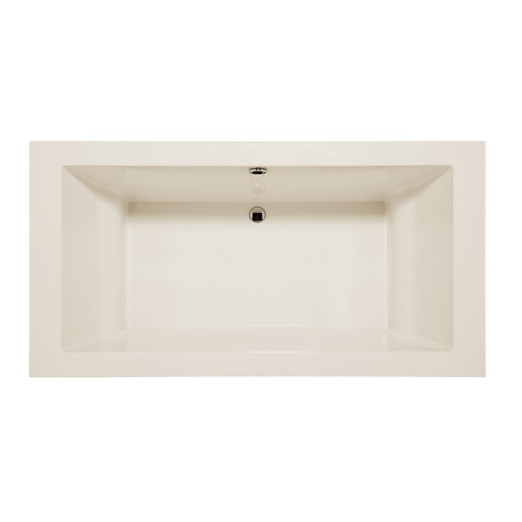 Premium Acrylic Air Tub - Mellenie Designer Drop-In Biscuit Rectangle 6 Jet Bathtub 70x36x22.5 Inch for Luxury Bathroom Spa Experience | Freestanding Soaking Tub for Modern Home & Hotel Use