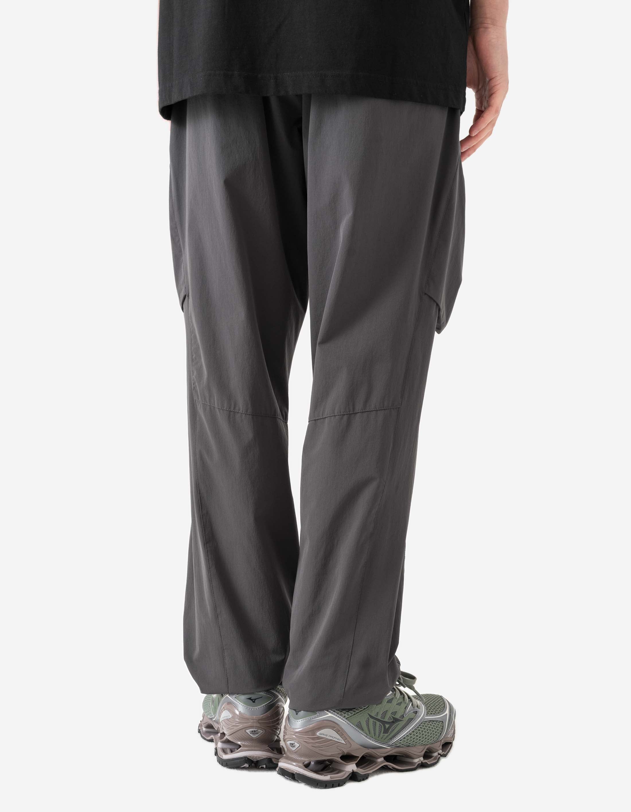 6043 Eco-Friendly Recycled Cargo Track Pants for Men - Charcoal Gray - Comfortable Workout & Casual Wear for Gym, Hiking, and Everyday Use