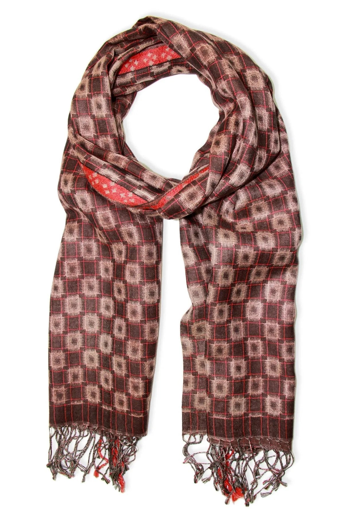 Reversible Woven Scarf for Women - Soft Lightweight Fashion Accessory for All Seasons | Perfect for Office, Travel and Casual Outfits