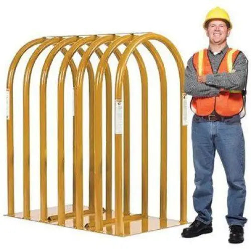 Ken Tool T108 Heavy Duty 7 Bar Tire Inflation Cage for Truck & Tractor Tires - Safety Tire Repair Stand for Garages & Auto Shops