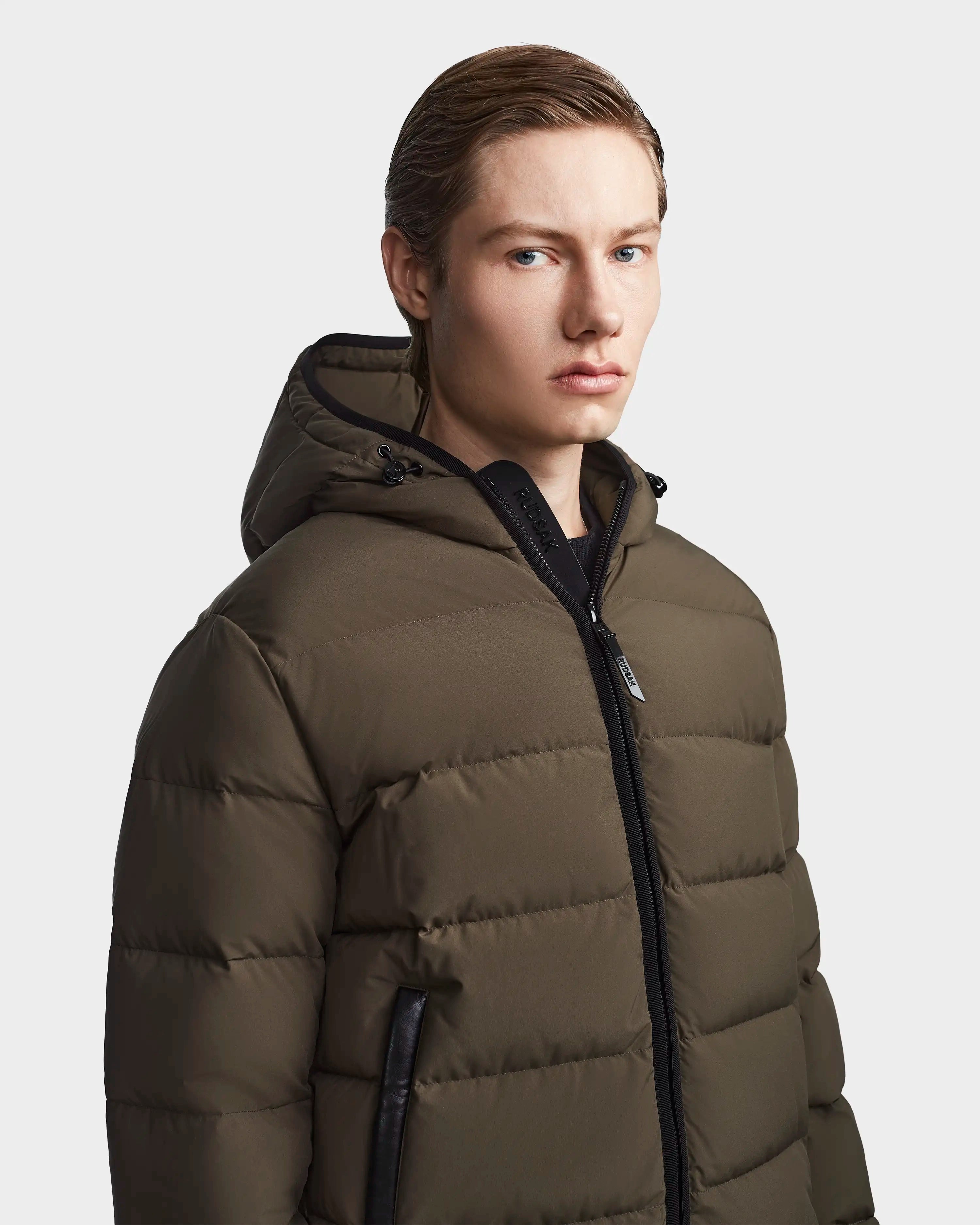 DEMIAN M M123507 Light Olive Green Jacket - Stylish Outdoor Windbreaker for Men | Perfect for Hiking, Camping & Casual Wear
