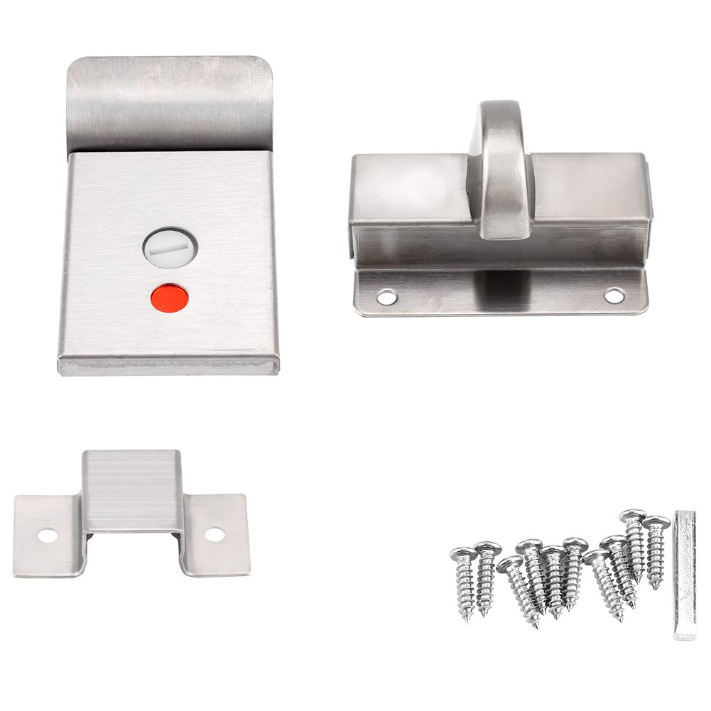 Vacant Engaged Toilet Door Lock Indicator - Privacy Bathroom Door Sign for Home & Office - Perfect for Restrooms, Public Toilets, and Private Spaces