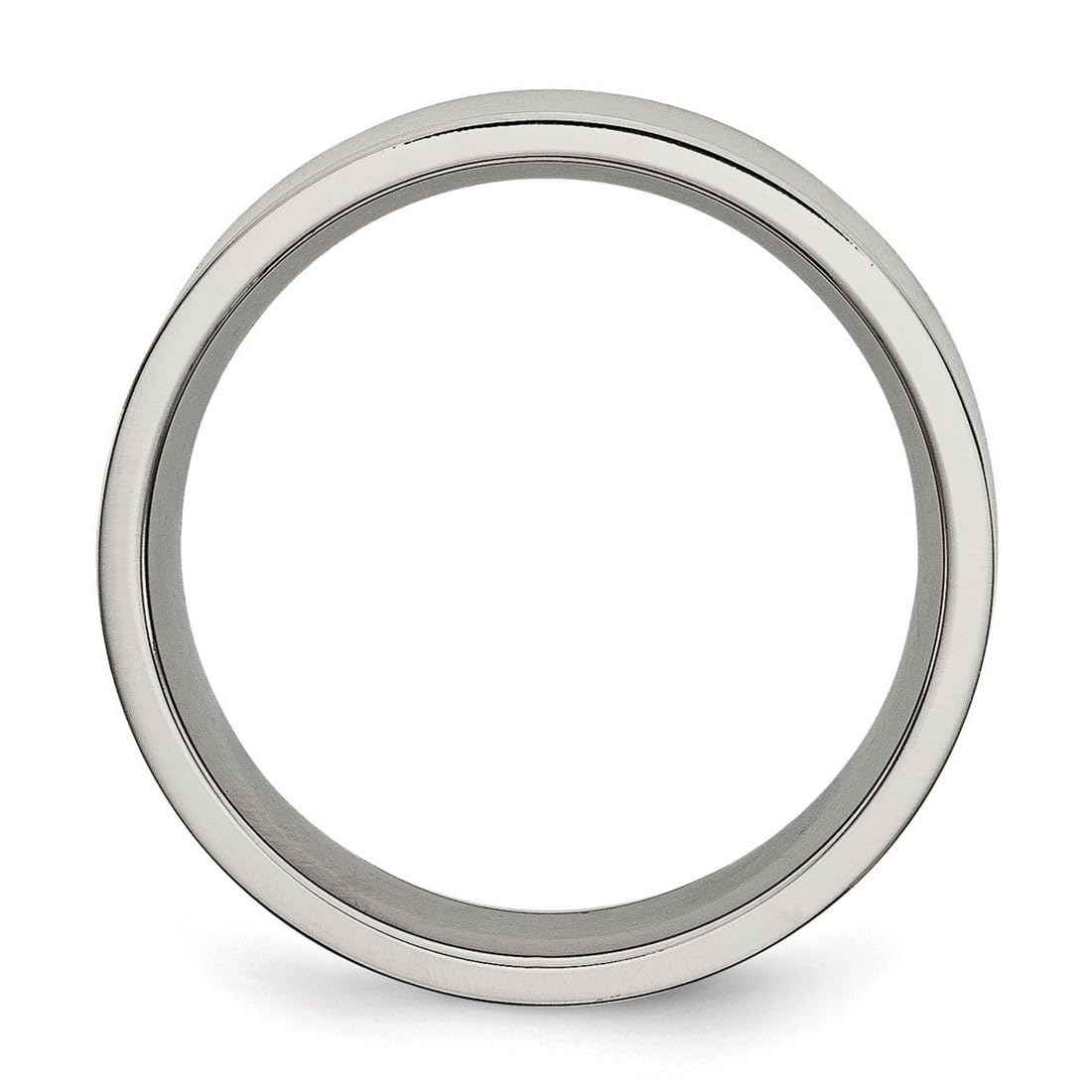 Titanium Flat Band Brushed 8mm Wedding Ring for Women & Men - Durable & Comfortable Unisex Wedding Band for Everyday Wear, Anniversary, Engagement, and Special Occasions
