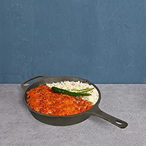 Pre-Seasoned Super Smooth Cast Iron Skillet - 10 Inch (25 cm) Heavy Duty Cookware for Searing, Baking & Frying - Perfect for Stovetop, Oven & Outdoor Cooking