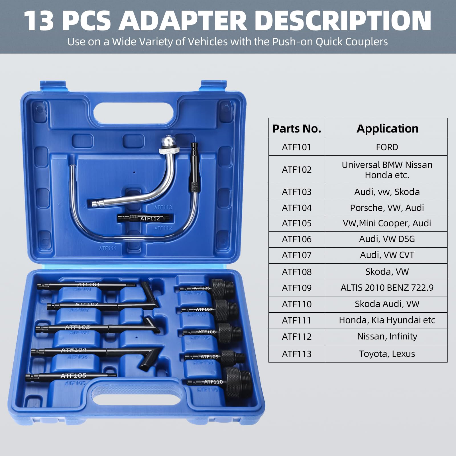 8MILELAKE 10L Pneumatic Air Oil Extractor Pump - Automatic Transmission Fluid Transfer Pump with 13pc ATF Adapters & 2-Way Refill System | Perfect for Car Maintenance, ATF Fluid Changes & Garage Workshop Use