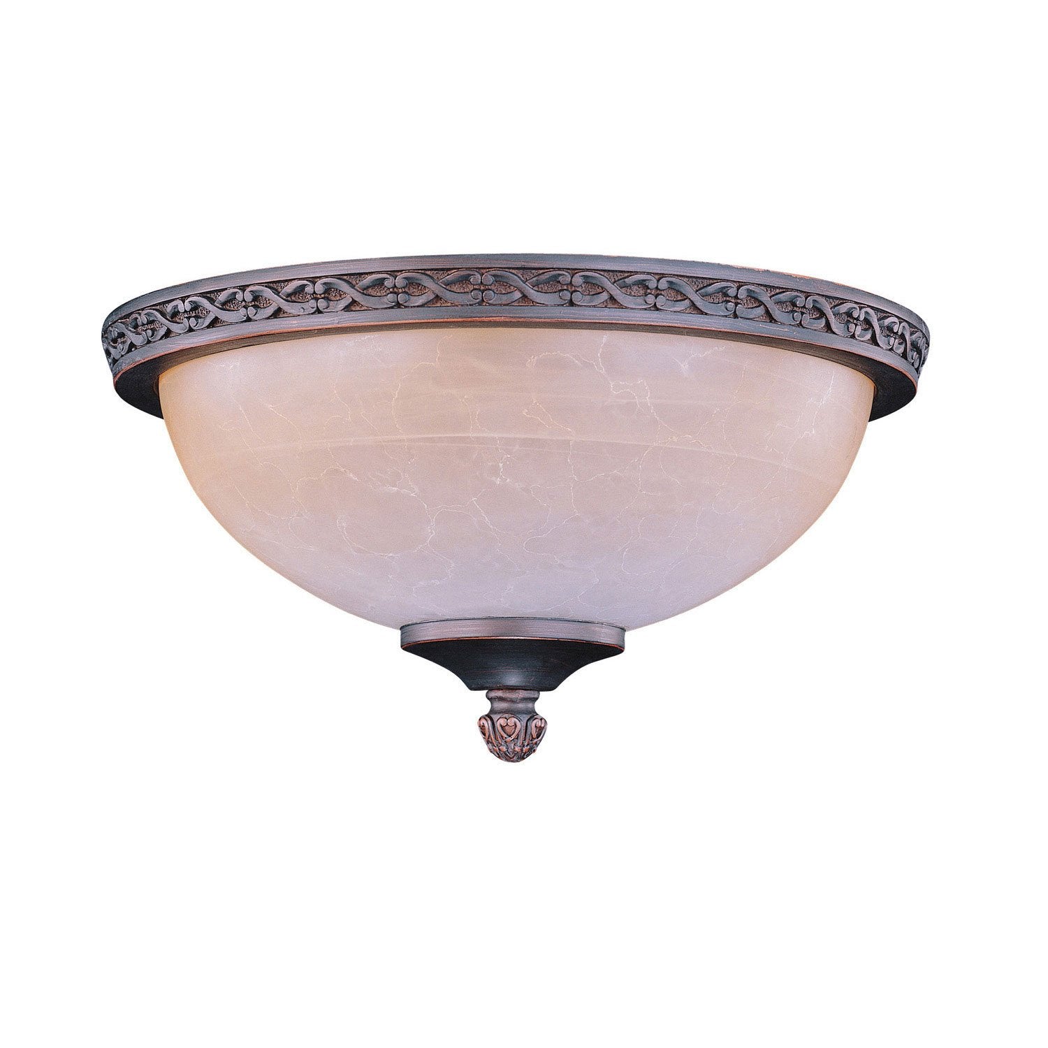 Concord Fans 2-Light Ceiling Fan Fixture in Oil Rubbed Bronze Finish - Durable Die Cast Design for Living Room, Bedroom & Patio Lighting