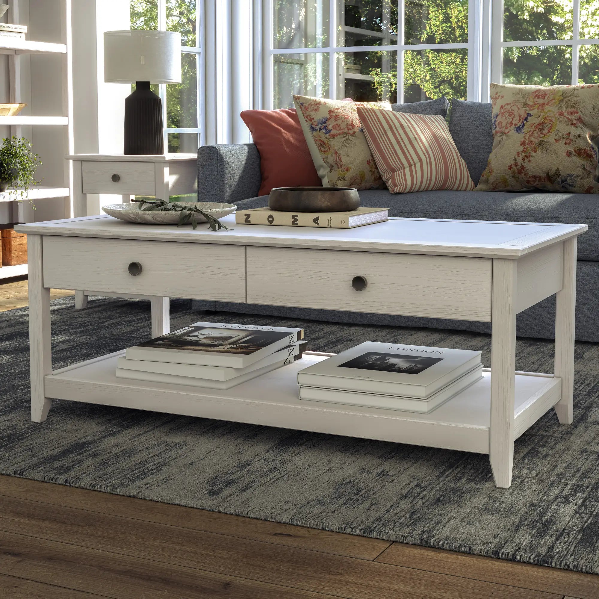 Modern Greenport Coffee Table - Stylish Living Room Furniture for Home Decor, Perfect for Small Spaces & Apartments